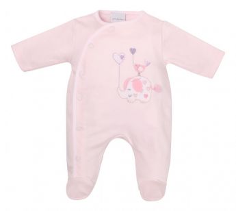 Dandelion Elephant Cotton Sleepsuit Pink DC3148