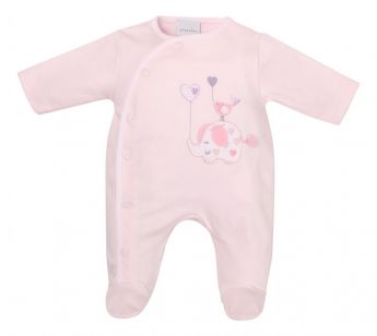 Dandelion Elephant Cotton Sleepsuit Pink DC3148