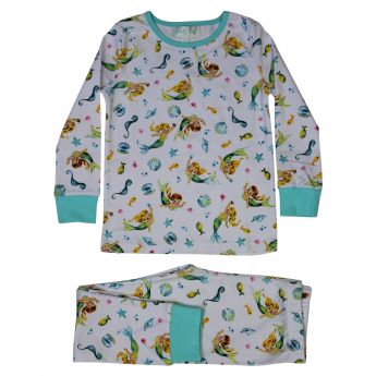 Powell Craft Mermaid Print Cosy Pyjamas