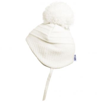 Stila Baby Pom-Pom Hat Tiny White