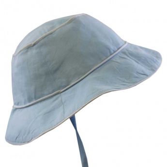 Powell Craft Blue Linen Hat