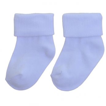 Pex Roma 2 Pack Turn Top Ankle Socks White/White