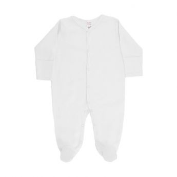 Soft Touch Plain Sleepsuit White