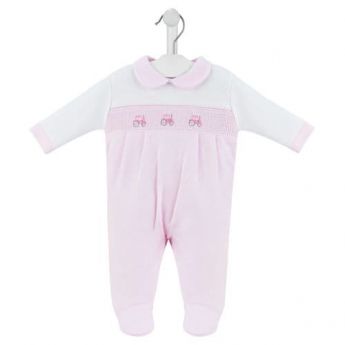 Dandelion Little Tractor Sleepsuit Pink AV6138