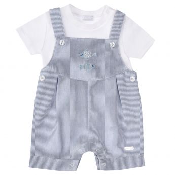 Amore By Kris X Kids Summer Fish Dungaree Set 6035