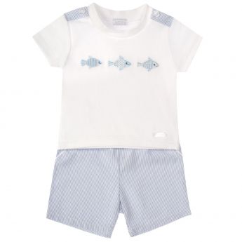 Amore By Kris X Kids Summer Fish Short Set 6038