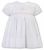 Sarah Louise Summer Dress White With Pink Embroidery 012592