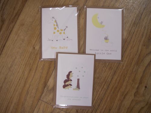 Chamomile Baby Greetings Cards: Giraffe Greetings Card