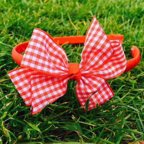 Little Annie Bets Red Gingham Headband
