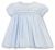 Sarah Louise Summer Embroidered Dress Blue 012586